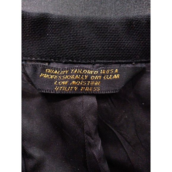 Men's Vintage John Weitz Collection 2-Button Black Blazer Jacket Sport Coat - Picture 12 of 12